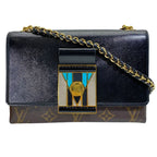 Louis Vuitton Partly Pochette LV Thelma Chain Shoulder Bag Monogram Lambskin