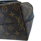 Louis Vuitton Alma Intu 2-Way Shoulder Bag Monogram Macassar Leather Black Brown — view 5