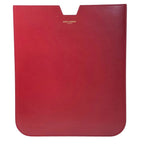 Saint Laurent iPad Case Tablet Pouch Leather Red Practical