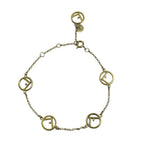 Fendi Is Bracelet Rhinestone Gold Feminine Accent — view 2