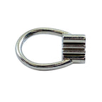 Loewe Single Anagram Ring Cube Silver Mode Accent — view 4