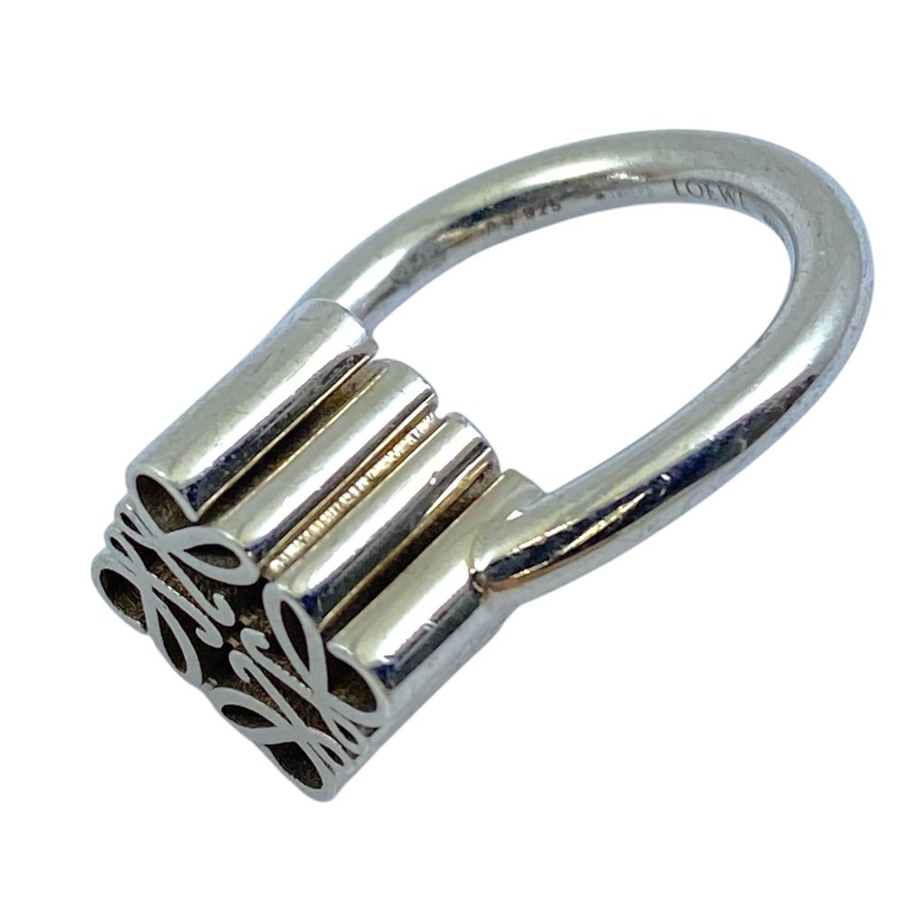 Loewe Single Anagram Ring Cube Silver Mode Accent — view 5