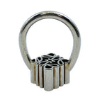 Loewe Single Anagram Ring Cube Silver Mode Accent — view 7