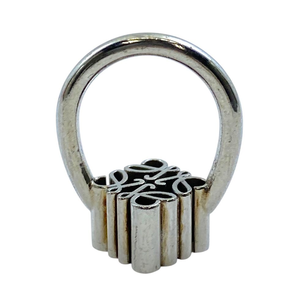 Loewe Single Anagram Ring Cube Silver Mode Accent — view 7