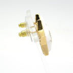 Chanel Earrings CC Logo White Gold Clear Star — view 2