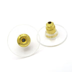 Chanel Earrings CC Logo White Gold Clear Star — view 6