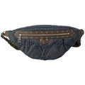 Louis Vuitton Waist Pouch Collection Line High Rise Black Jeans Leather