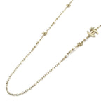 Chanel Necklace CC Logo Gold White Clear Long