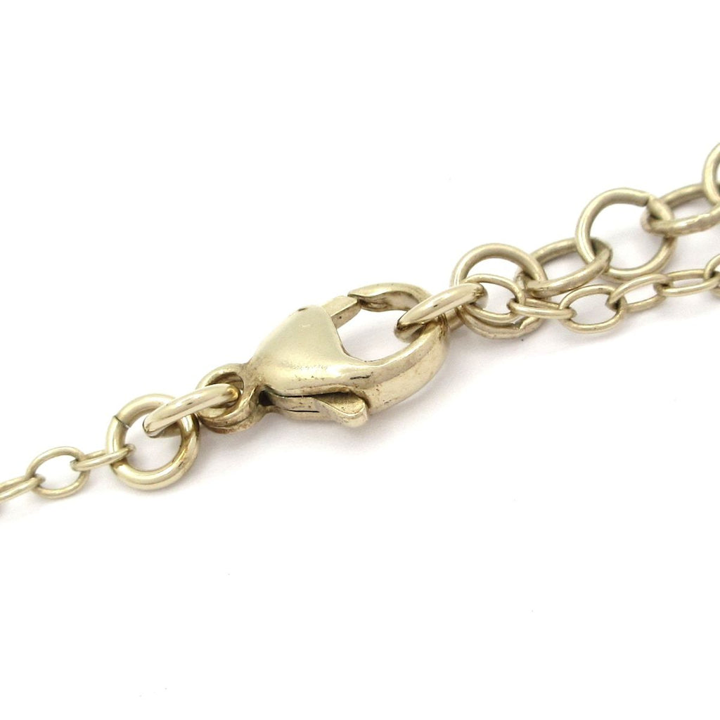 Chanel Necklace CC Logo Gold White Clear Long — view 4