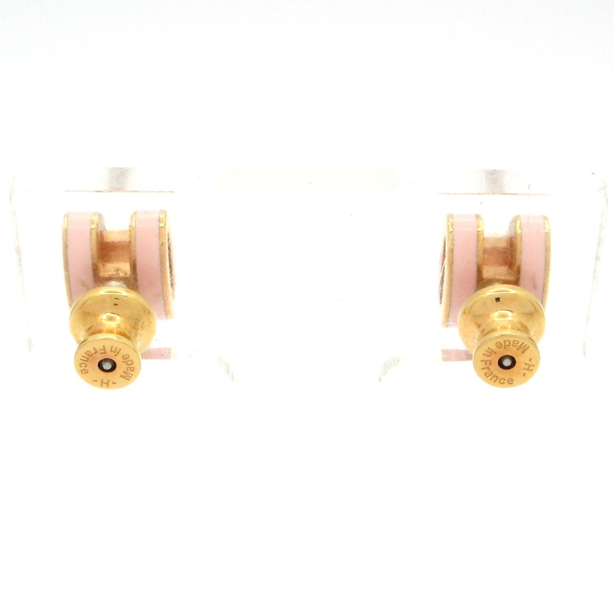Hermes Earrings Mini Pop Light Pink Gold — view 3