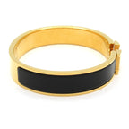 Hermes Bangle Click Gold Black Bracelet — view 2
