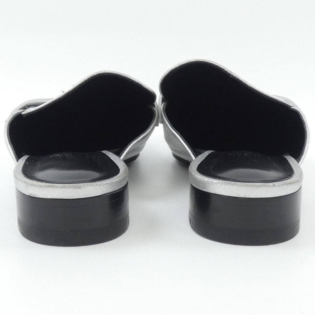 Hermes Trocadero Sandals Silver — view 5