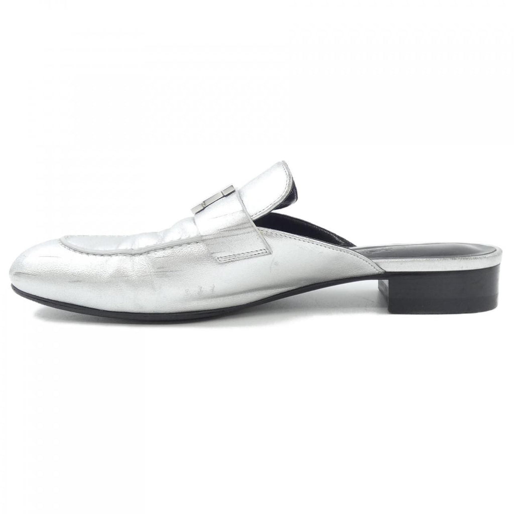 Hermes Trocadero Sandals Silver — view 2