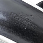 Hermes Trocadero Sandals Silver — view 6