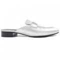 Hermes Trocadero Sandals Silver