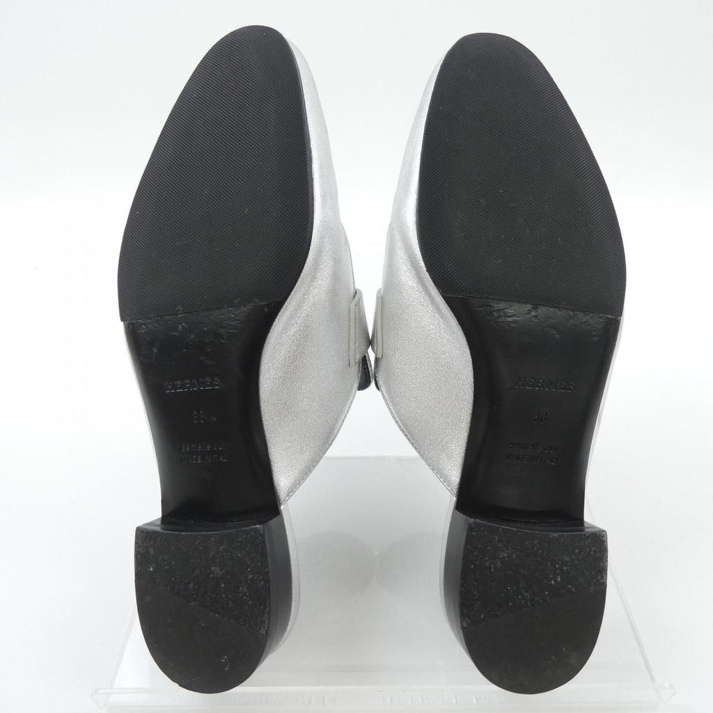 Hermes Trocadero Sandals Silver — view 4