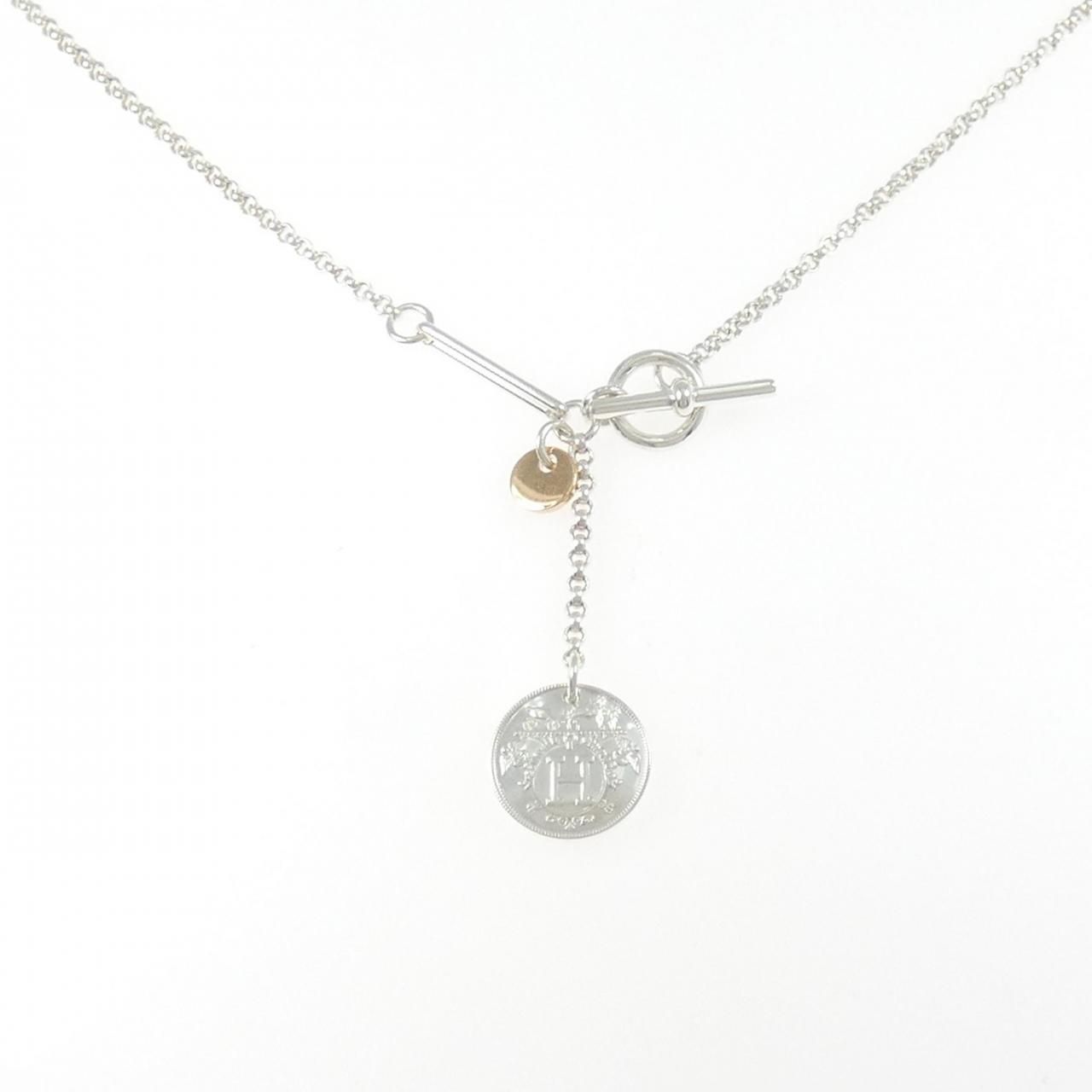 Hermes Exlibris Necklace Gold