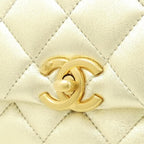 Chanel Bag Handbag Gold — view 4