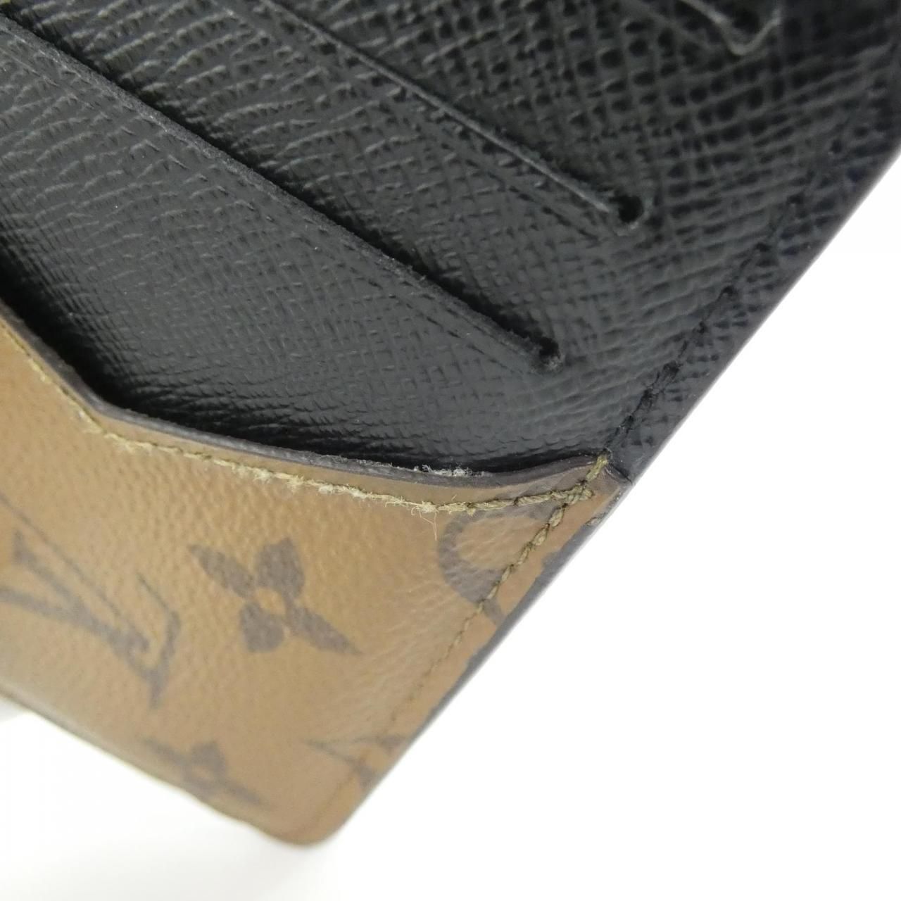 Louis Vuitton Monogram Reverse Card Case Holder Romy Coin & — view 3