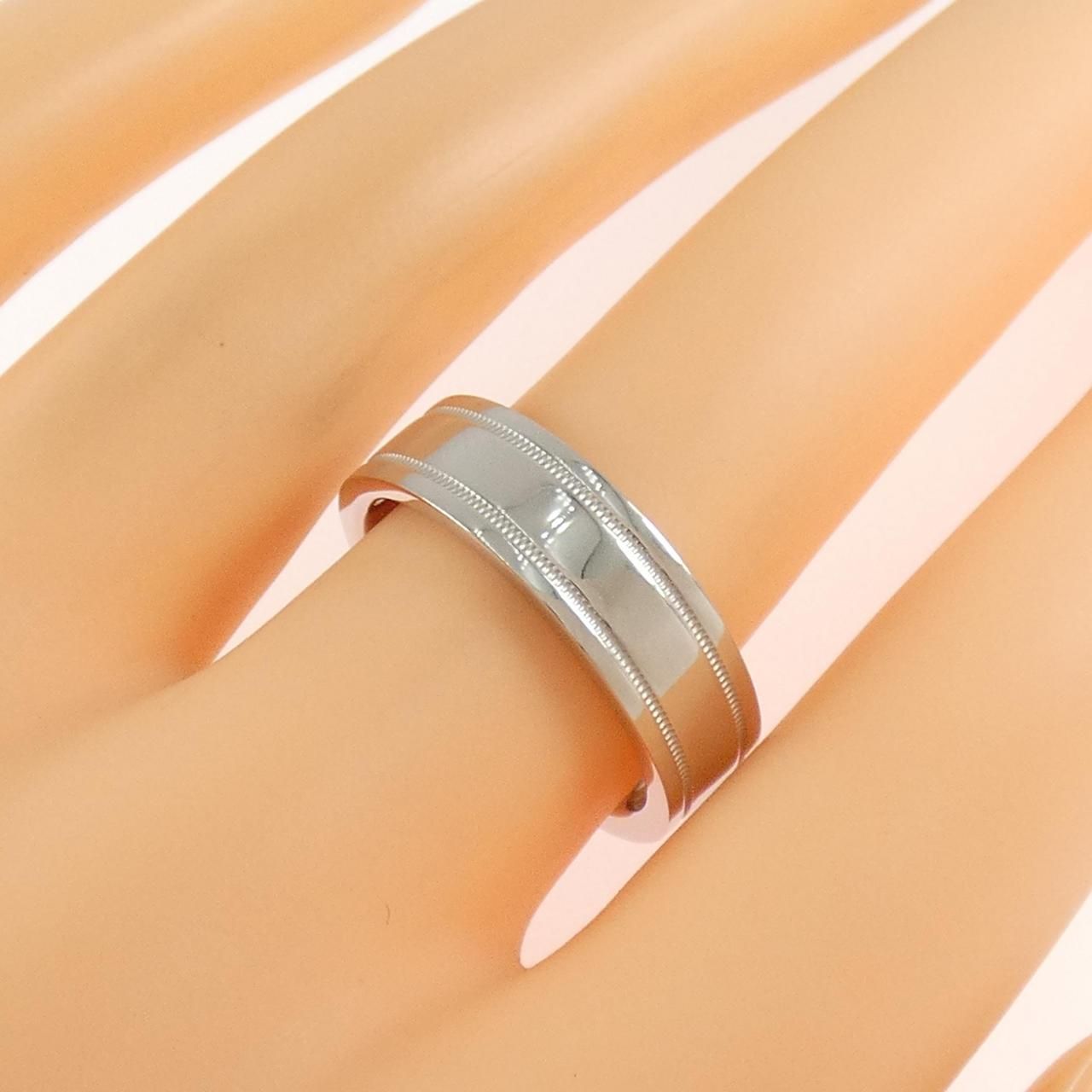 Tiffany & Co Double Mill Gray Ring — view 4