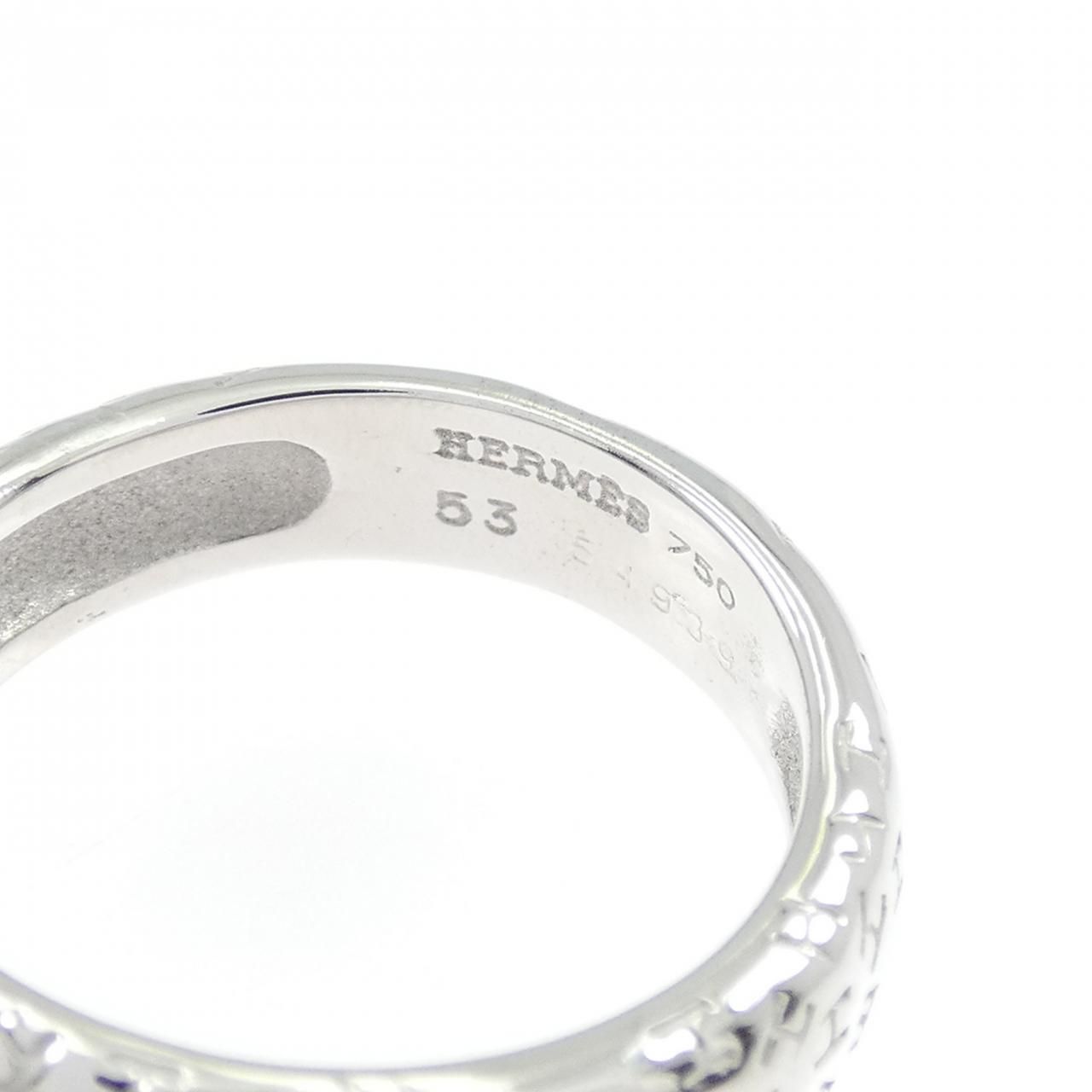 Hermes Toubu Ring White Gold — view 4
