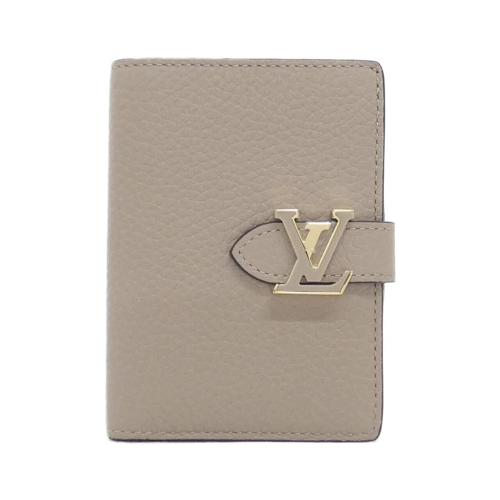 Louis Vuitton Taurillon LV Vertical Wallet Compact