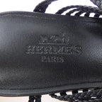 Hermes Cama Sandals Black — view 6