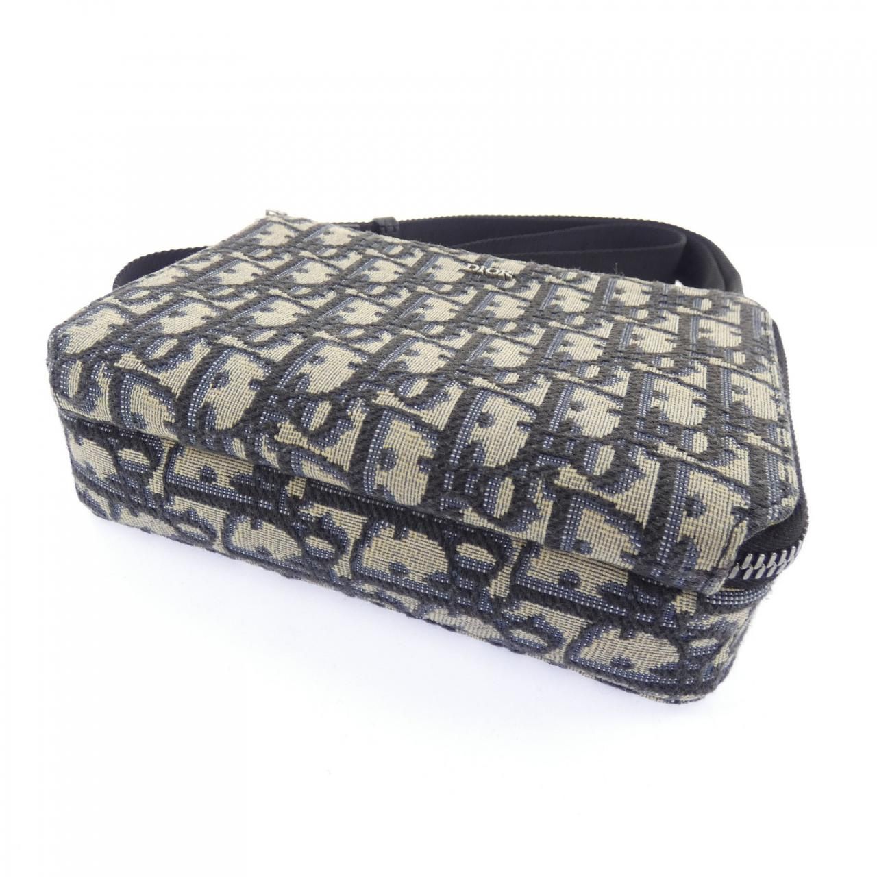 Dior Zip Pouch Oblique Jacquard — view 4