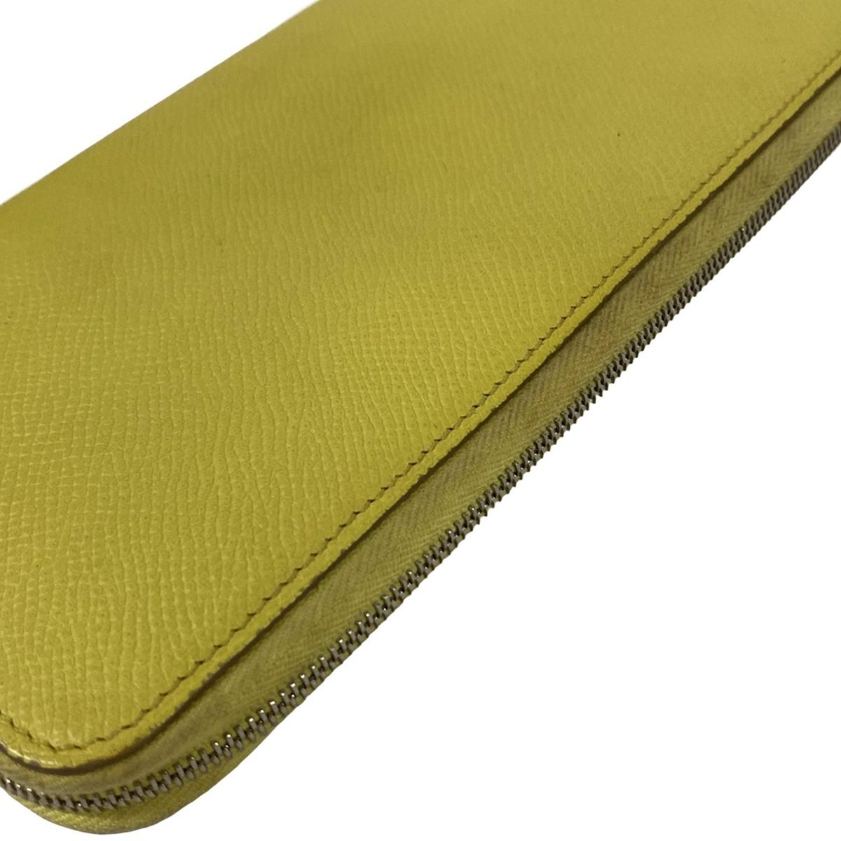 Hermes Wallet Azap Long Silk in Souffle Zip Around Silver — view 6