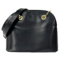 Celine Shoulder Bag Black Gold Chain Leather