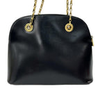 Celine Shoulder Bag Black Gold Chain Leather — view 3