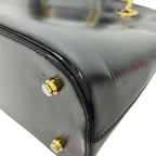 Celine Shoulder Bag Black Gold Chain Leather — view 6