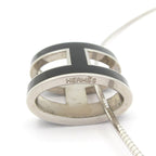 Hermes Necklace Pop Silver Black — view 5