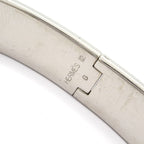 Hermes Bangle Click HH Silver Black Bracelet — view 4