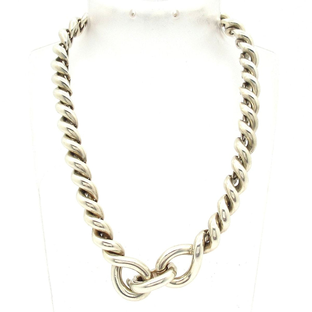 Hermes Necklace Torsade Silver — view 2