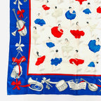 Hermes Carre 90 Silk Scarf la Danse la Dance Ballerina Light Blue — view 4