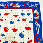 Hermes Carre 90 Silk Scarf la Danse la Dance Ballerina Light Blue — view 3