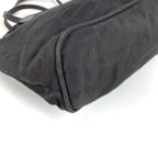 Fendi Handbag FF Logo Leather Nylon Black — view 4