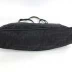 Fendi Handbag FF Logo Leather Nylon Black — view 5