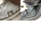 Fendi Handbag FF Logo Leather Nylon Black — view 9