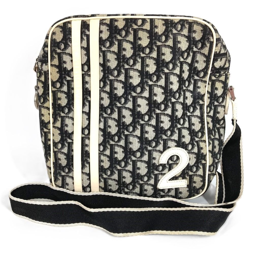 Dior Shoulder Bag Trotter Logo No2 Black