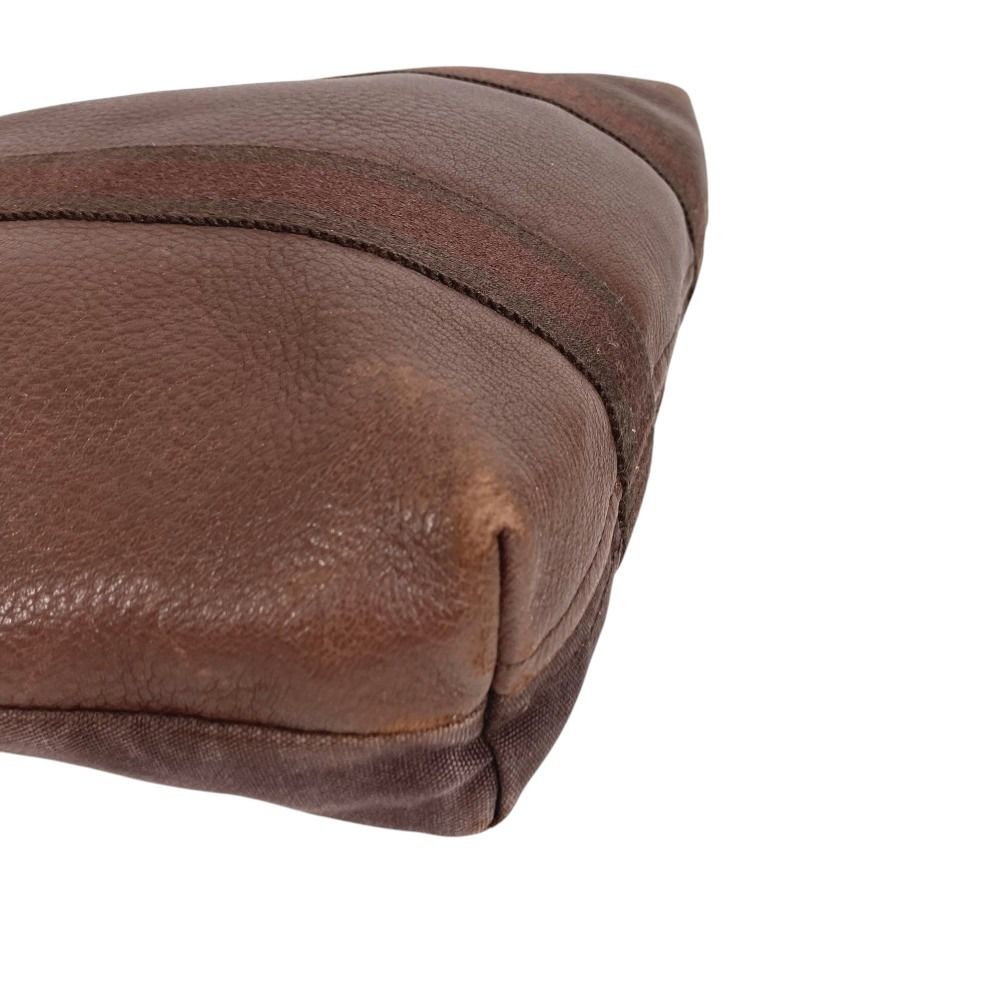 Hermes Handbag Fourre Tout Cabas Leather Canvas Brown — view 5