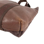 Hermes Handbag Fourre Tout Cabas Leather Canvas Brown — view 7