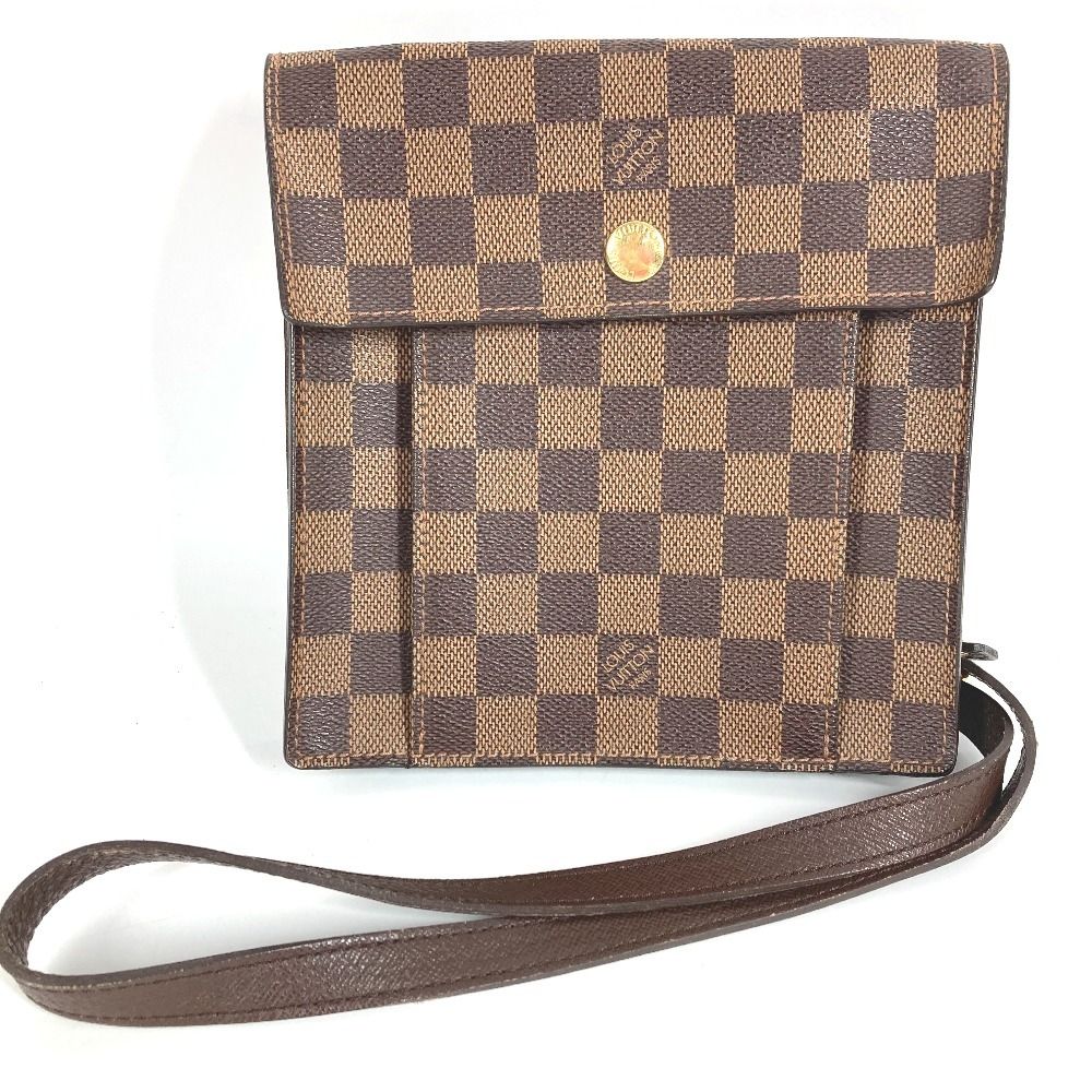 Louis Vuitton Shoulder Bag Pimlico Damier Canvas Ebene Brown