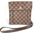 Louis Vuitton Shoulder Bag Pimlico Damier Canvas Ebene Brown