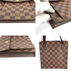 Louis Vuitton Shoulder Bag Pimlico Damier Canvas Ebene Brown — view 8