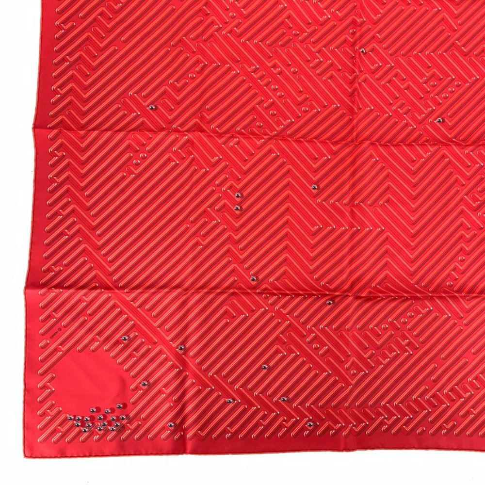 Hermes Silk Scarf Carre 90 Parcours D'h Labyrinth — view 5