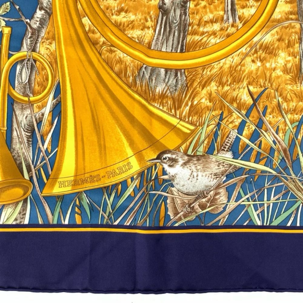 Hermes Carre 90 Chasse Au Bois Forest Hunting Silk Scarf — view 7
