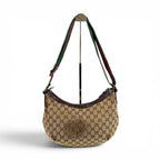 Gucci Sherry Line Cross Belt Bag Brown GG Canvas — view 3