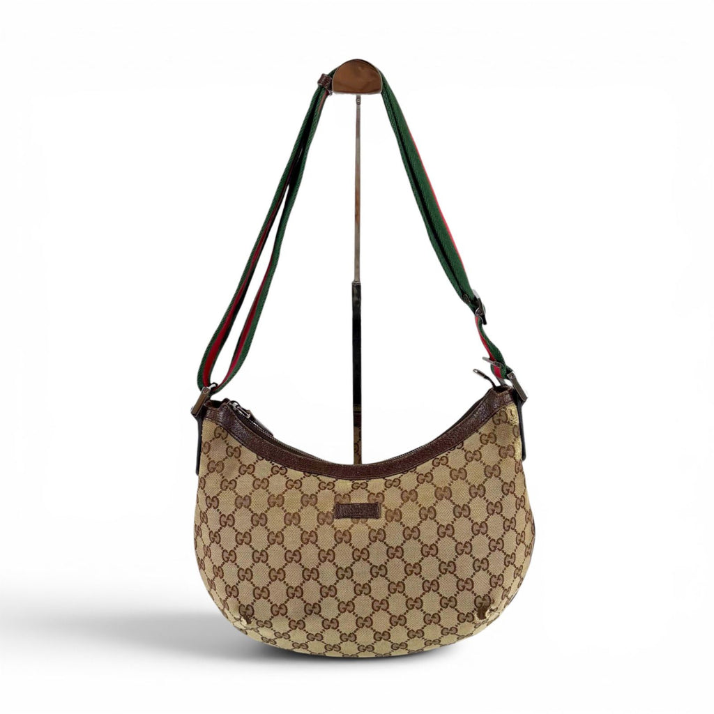 Gucci Sherry Line Cross Belt Bag Brown GG Canvas — view 2